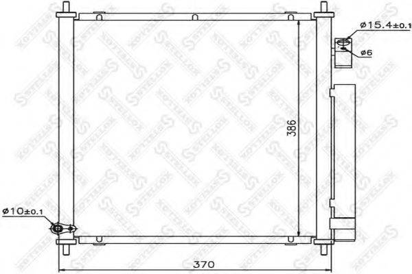 STELLOX 1045431SX Конденсатор, кондиционер