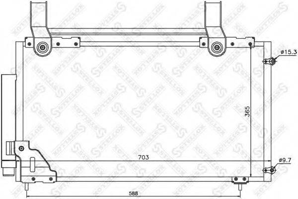 STELLOX 1045433SX Конденсатор, кондиционер