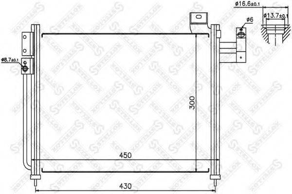 STELLOX 1045455SX Конденсатор, кондиционер