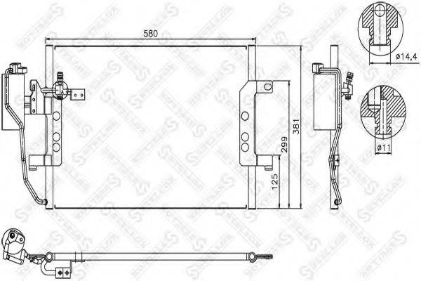 STELLOX 1045463SX Конденсатор, кондиционер