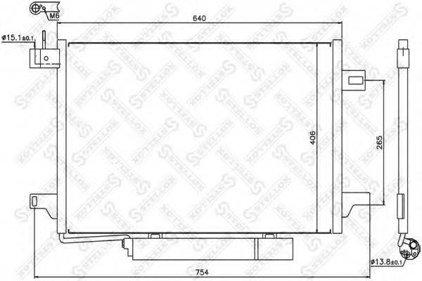 STELLOX 1045464SX Конденсатор, кондиционер