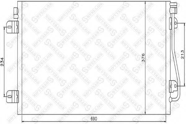 STELLOX 1045471SX Конденсатор, кондиционер