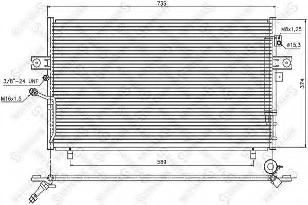 STELLOX 1045473SX Конденсатор, кондиционер