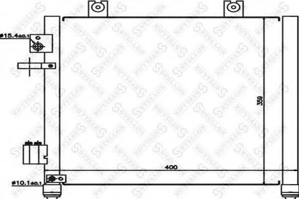 STELLOX 1045486SX Конденсатор, кондиционер