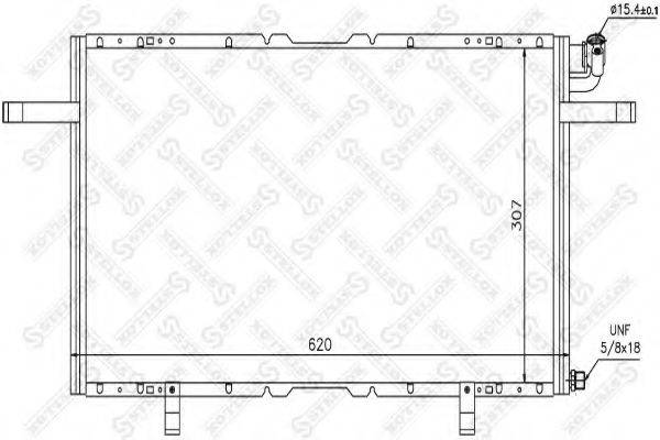 STELLOX 1045491SX Конденсатор, кондиционер