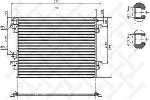 STELLOX 1045507SX Конденсатор, кондиционер