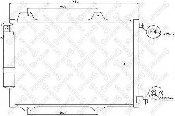 STELLOX 1045527SX Конденсатор, кондиционер