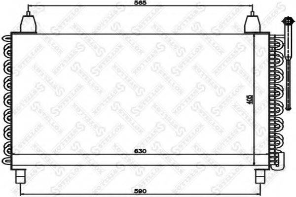 STELLOX 1045549SX Конденсатор, кондиционер