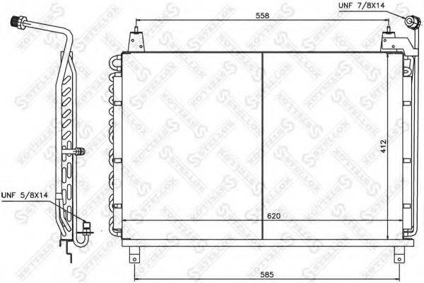 STELLOX 1045550SX Конденсатор, кондиционер