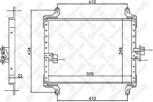 STELLOX 1045559SX Конденсатор, кондиционер