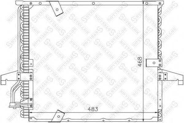 STELLOX 1045561SX Конденсатор, кондиционер