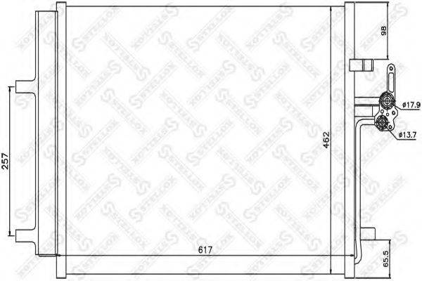 STELLOX 1045562SX Конденсатор, кондиционер