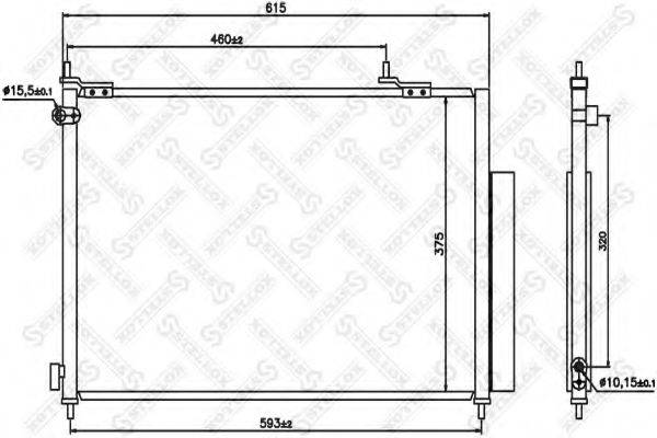 STELLOX 1045565SX Конденсатор, кондиционер