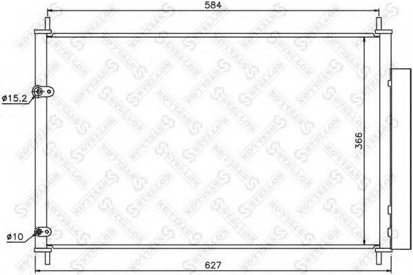 STELLOX 1045568SX Конденсатор, кондиционер