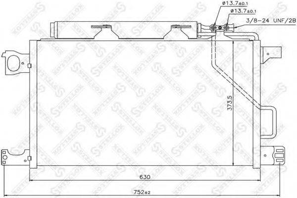 STELLOX 1045577SX Конденсатор, кондиционер