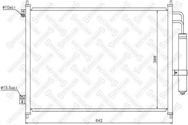 STELLOX 1045585SX Конденсатор, кондиционер