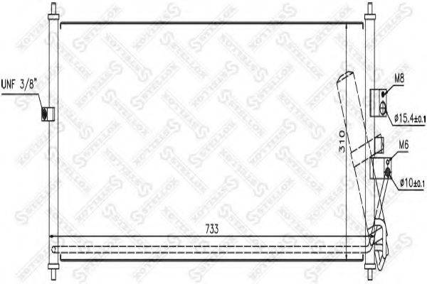 STELLOX 1045595SX Конденсатор, кондиционер