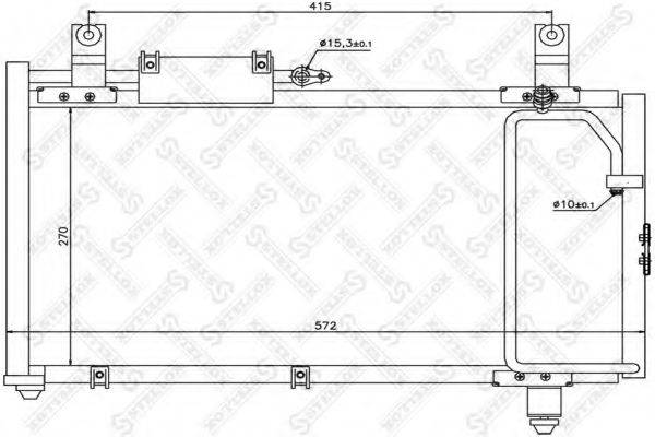 STELLOX 1045603SX Конденсатор, кондиционер