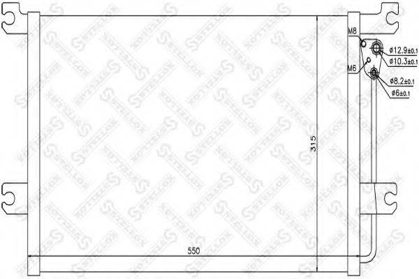STELLOX 1045605SX Конденсатор, кондиционер