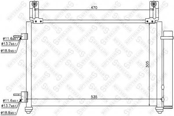 STELLOX 1045611SX Конденсатор, кондиционер
