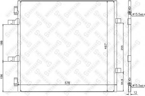 STELLOX 1045631SX Конденсатор, кондиционер