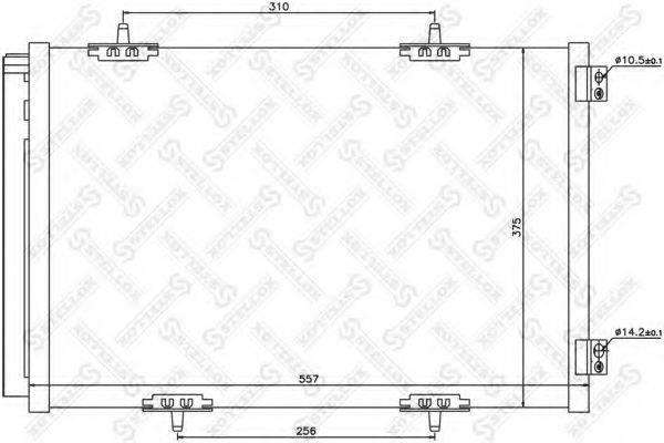 STELLOX 1045632SX Конденсатор, кондиционер