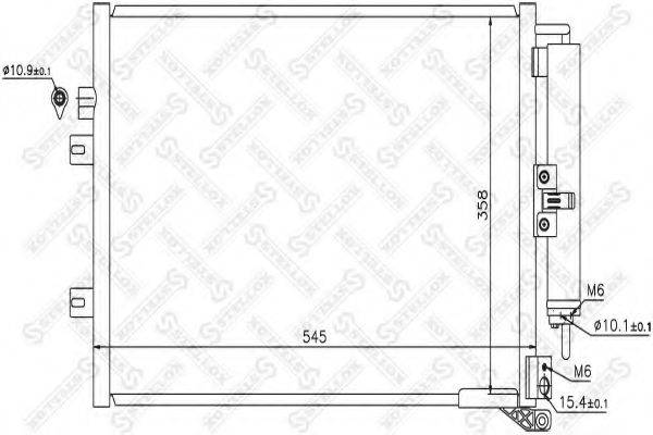 STELLOX 1045634SX Конденсатор, кондиционер