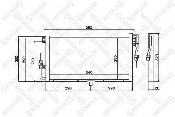 STELLOX 1045644SX Конденсатор, кондиционер