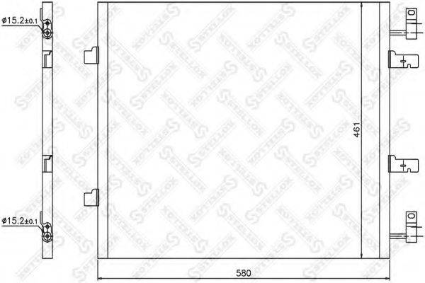 STELLOX 1045666SX Конденсатор, кондиционер