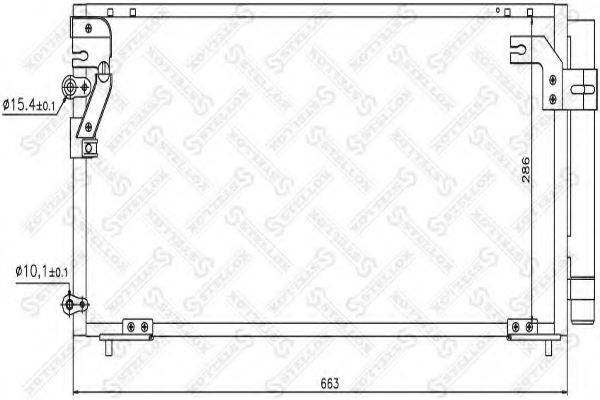 STELLOX 1045678SX Конденсатор, кондиционер