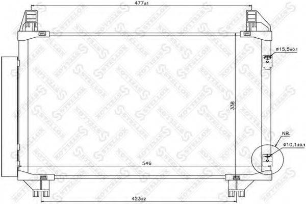 STELLOX 1045685SX Конденсатор, кондиционер