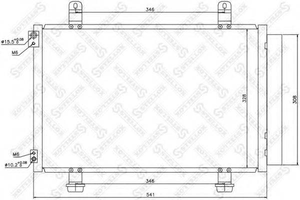 STELLOX 1045715SX Конденсатор, кондиционер