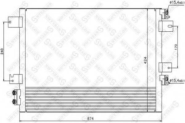 STELLOX 1045727SX Конденсатор, кондиционер