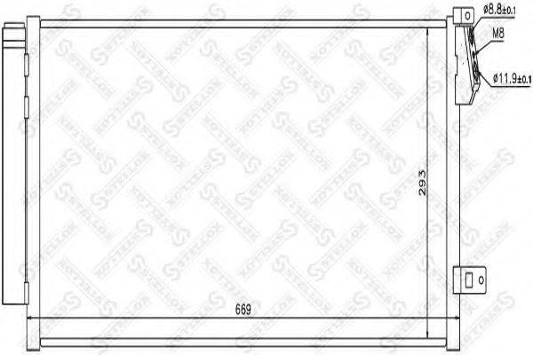 STELLOX 1045738SX Конденсатор, кондиционер