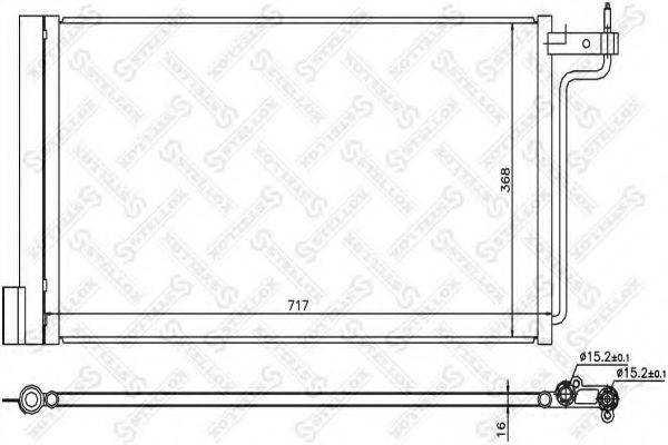 STELLOX 1045739SX Конденсатор, кондиционер