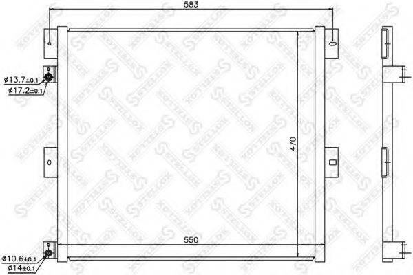 STELLOX 1045764SX Конденсатор, кондиционер