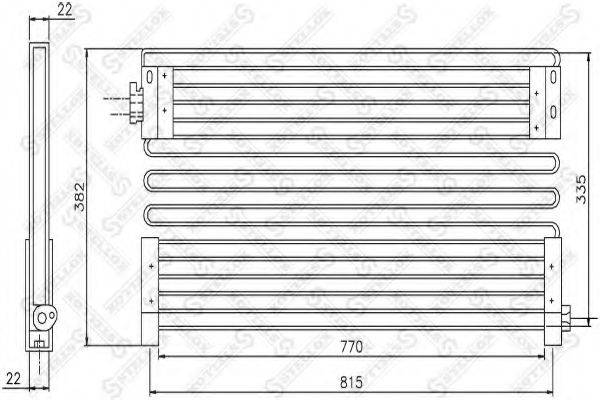 STELLOX 8739105SX Конденсатор, кондиционер