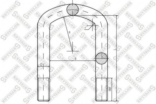 STELLOX 8464178SX Стремянка рессоры