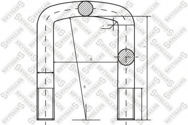 STELLOX 8464179SX Стремянка рессоры