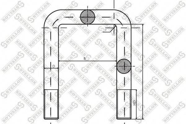 STELLOX 8464182SX Стремянка рессоры