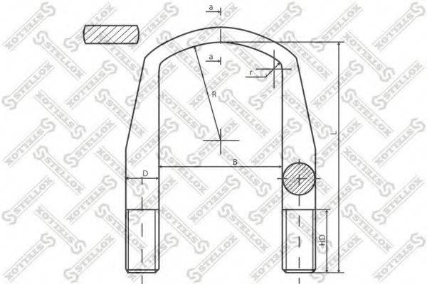 STELLOX 8464200SX Стремянка рессоры