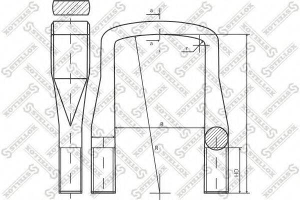 STELLOX 8464201SX Стремянка рессоры