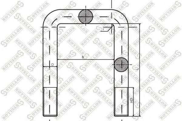 STELLOX 8464227SX Стремянка рессоры