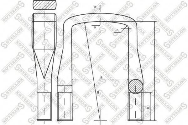 STELLOX 8464241SX Стремянка рессоры