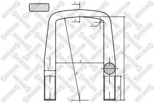 STELLOX 8464417SX Стремянка рессоры