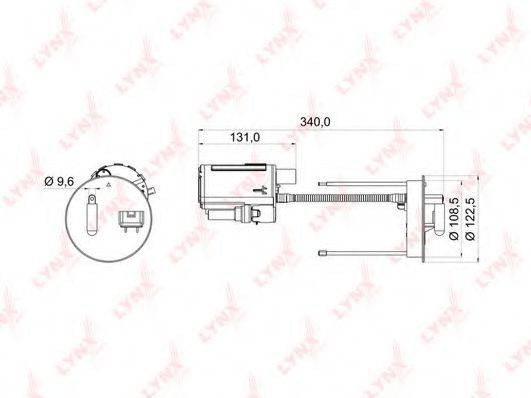 LYNXAUTO LF976M Топливный фильтр