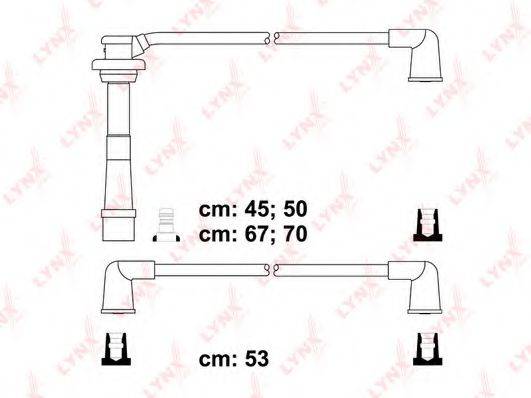 LYNXAUTO SPC7308 Комплект проводов зажигания