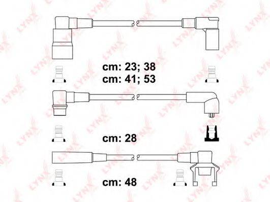LYNXAUTO SPC7801 Комплект проводов зажигания