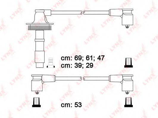 LYNXAUTO SPC7817 Комплект проводов зажигания