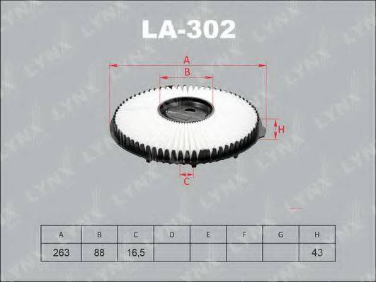 LYNXAUTO LA302 Воздушный фильтр